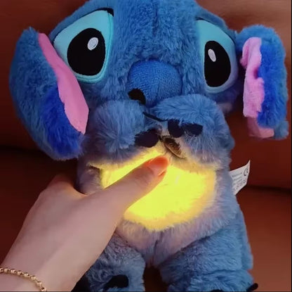 2024 Lilo & Stitch Plush Doll - Pink Soothing Sleep Toy with Music and Lights for Kids